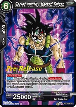 Secret Identity Masked Saiyan BT10-140 Dragon Ball Super Rise of the Unison Warrior: Pre-Release Promos