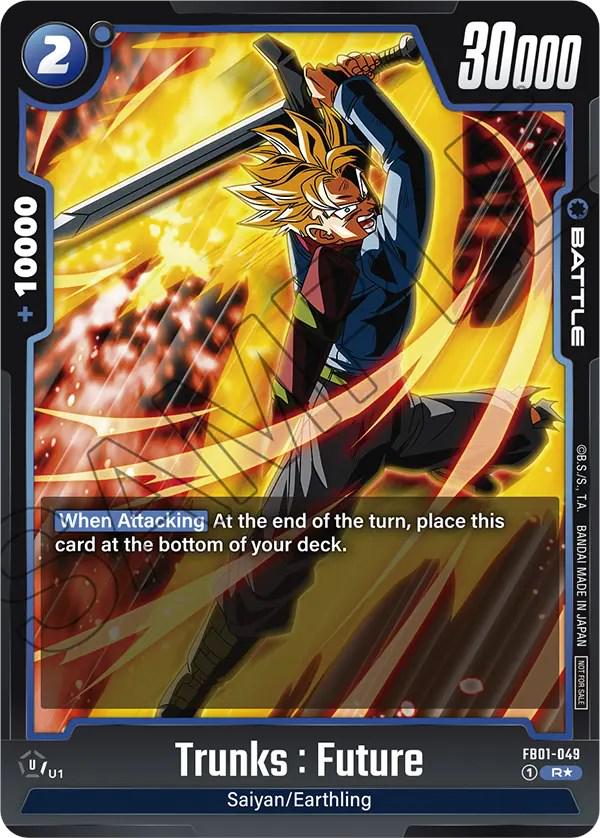 Trunks : Future - FB01-049 [Tournament Pack 01 Holo] FB01-049 Dragon Ball Fusion World Judge Promo