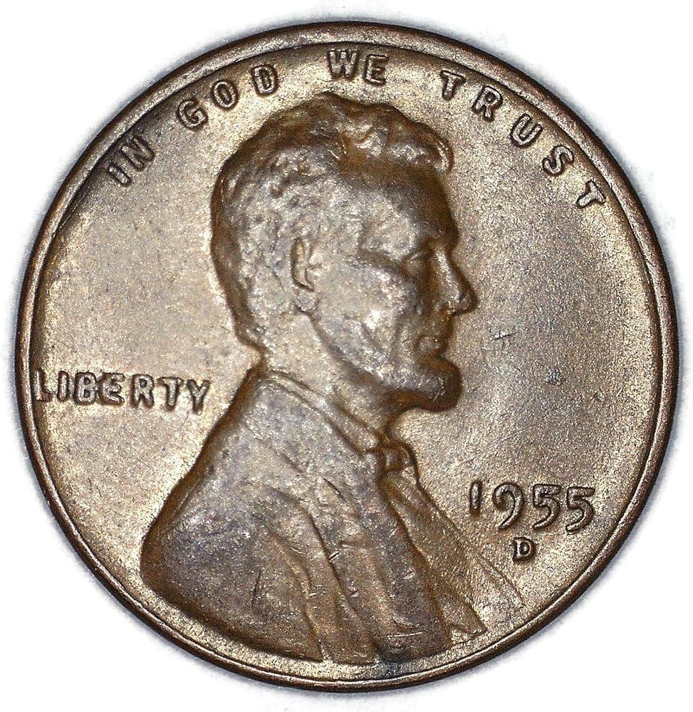 1955 D [DOUBLE DIE FS-103] Coins Lincoln Memorial Penny