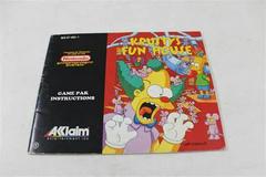 Krusty'S Fun House - Manual | Krusty's Fun House NES