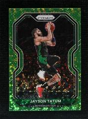 Jayson Tatum [Fast Break Neon Green Prizm] Basketball Cards 2020 Panini Prizm Prices