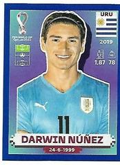 Darwin Nunez [Blue Border] Soccer Cards 2022 Panini World Cup Qatar Stickers Prices