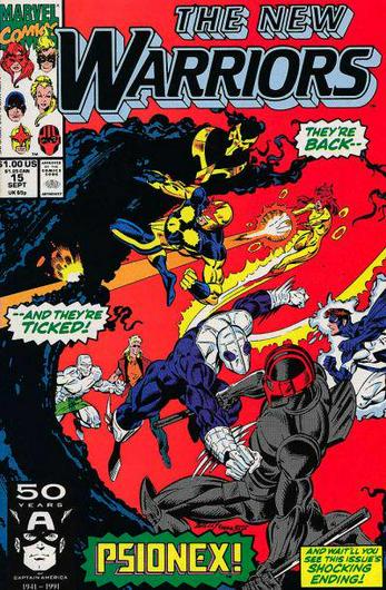 New Warriors #15 (1991) Cover Art