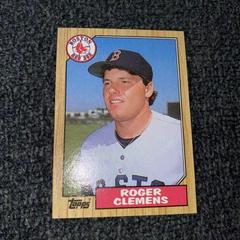 Roger Clemens #340 Baseball Cards 1987 Topps Prices