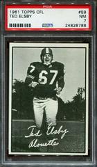 Ted Elsby #59 Football Cards 1961 Topps CFL Prices