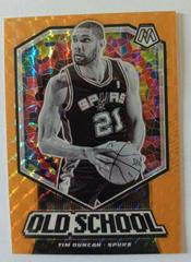 Tim Duncan [Orange Fluorescent] #20 Basketball Cards 2019 Panini Mosaic Old School Prices