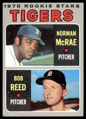 Tigers Rookies [N. McRae, B. Reed] #207 Baseball Cards 1970 Topps Prices