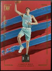 LaMelo Ball [Red & Gold] #98 Basketball Cards 2020 Panini Impeccable Prices
