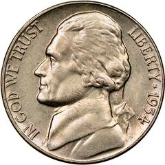 1954 [PROOF] Coins Jefferson Nickel Prices