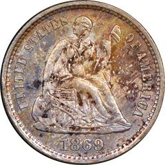 1869 S Coins Seated Liberty Half Dime Prices