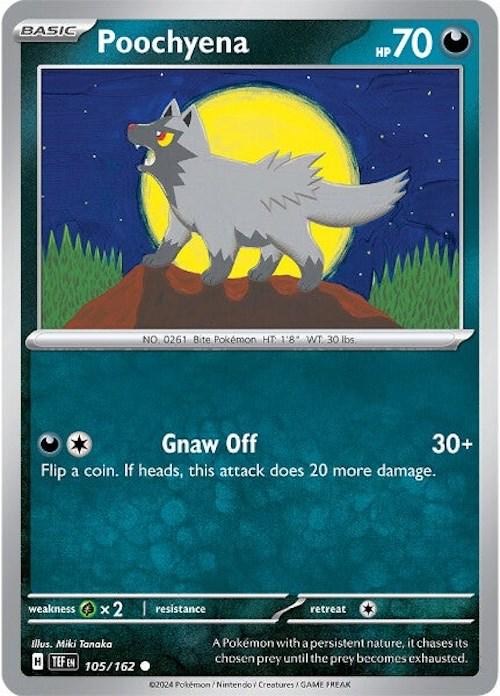 Poochyena #105 Pokemon Temporal Forces