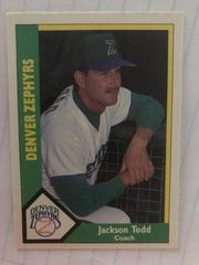 Jackson Todd #26 Baseball Cards 1990 CMC Denver Zephyrs Prices