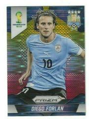Diego Forlan [Yellow & Red Pulsar Prizm] Soccer Cards 2014 Panini Prizm World Cup Prices