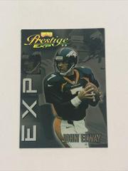 John Elway [Reflections Gold] #EX164 Football Cards 1999 Playoff Prestige Exp Prices