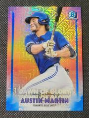 Austin Martin [Blue Refractor] Baseball Cards 2021 Bowman Chrome Mega Box Mojo Dawn of Glory Prices