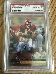 Elvis Grbac Football Cards 1998 SP Authentic Prices