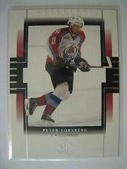Peter Forsberg #26 Hockey Cards 1999 SP Authentic Prices
