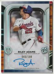 Riley Adams #TA-RAD Baseball Cards 2022 Topps Tribute Autographs Prices