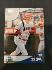 Shohei Ohtani #SS-2 Baseball Cards 2022 Topps Significant Statistics Prices