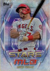 Mike Trout/Superstar Talk 2023 Topps Series 2 H52 #396 Los Angeles Angels