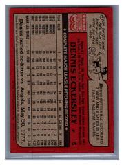 Back | Dennis Eckersley Baseball Cards 1982 Coca Cola