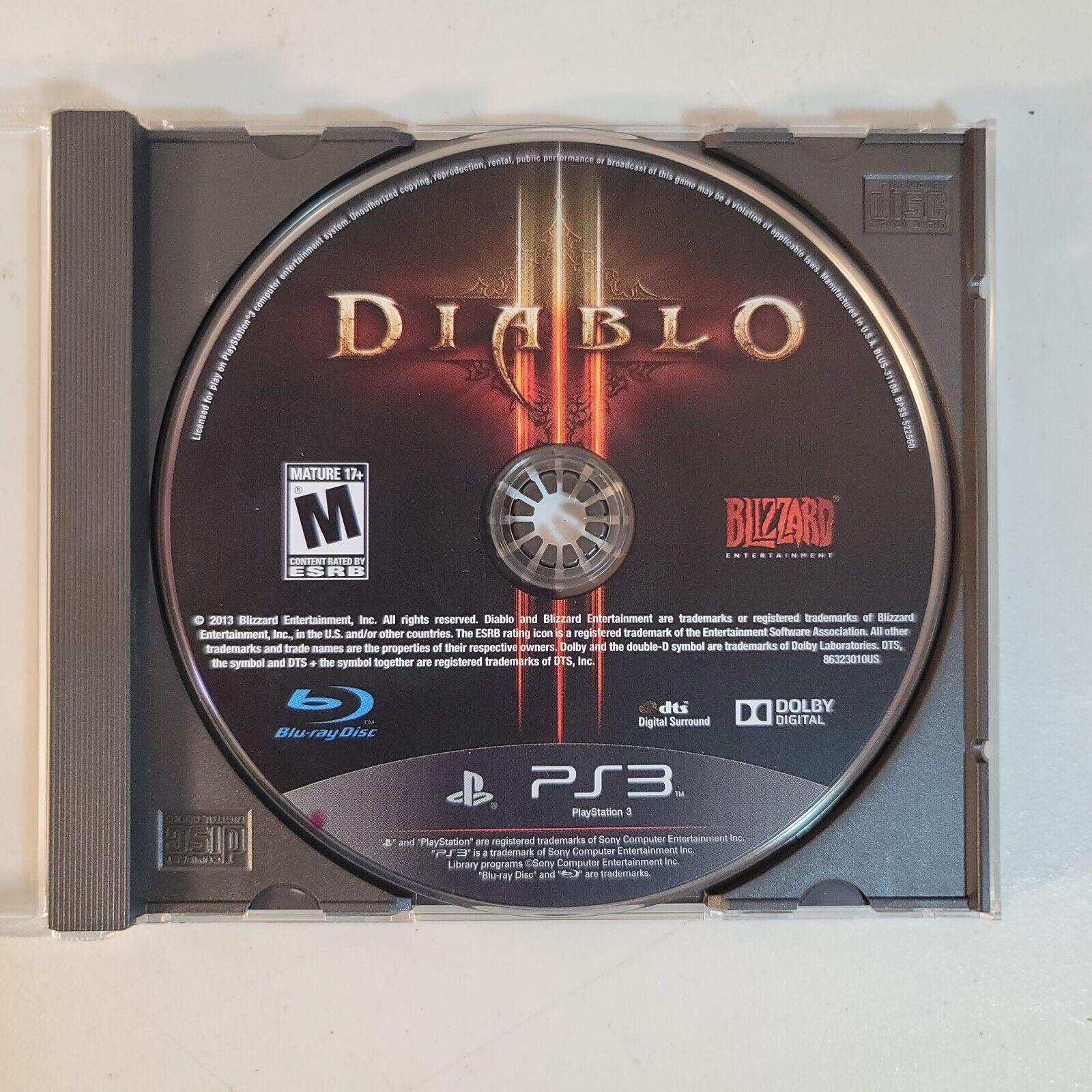 Diablo III Item and Box only Playstation 3