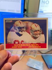 Superbowl MVP's [J.Rice, J.Montana] #397 Football Cards 1990 Fleer Prices