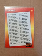 Checklist #198 #198 Baseball Cards 1992 Panini Donruss Triple Play Prices