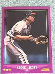 Brook Jacoby #39 Baseball Cards 1988 Score Prices