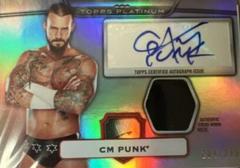 CM Punk [Autograph Relic] Wrestling Cards 2010 Topps Platinum WWE Prices