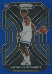 Anthony Edwards [Blue Prizm] Basketball Cards 2020 Panini Prizm Prices