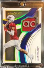 Jalen Tolbert [Gold] Football Cards 2022 Panini Immaculate Collegiate Gloves Prices
