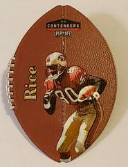 Jerry Rice [Gold] Football Cards 1998 Playoff Contenders Leather Prices