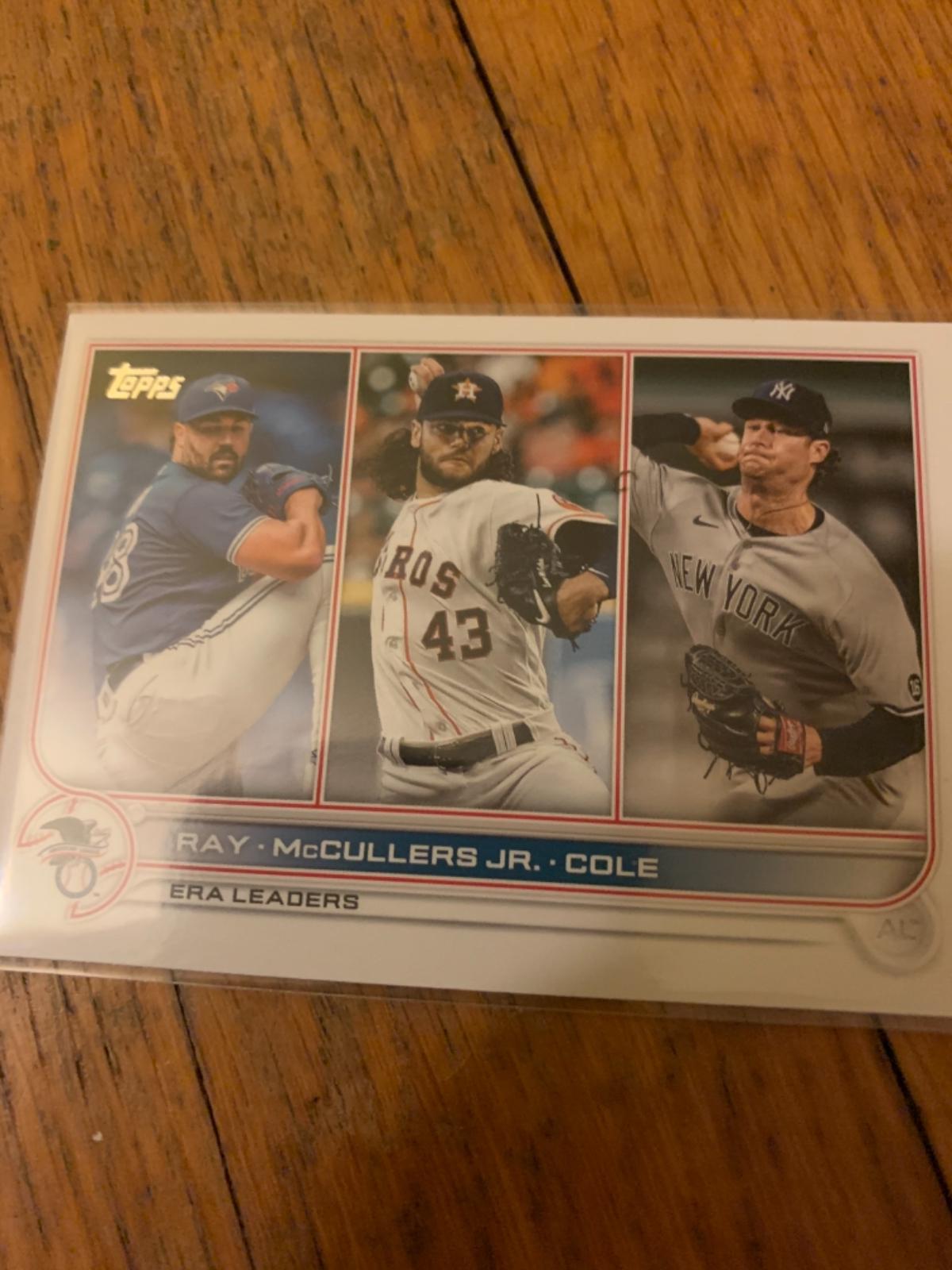 Robbie Ray, Lance McCullers Jr. , Gerrit Cole | Ungraded | 2022 Topps ...