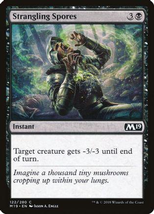 Strangling Spores Magic Core Set 2019