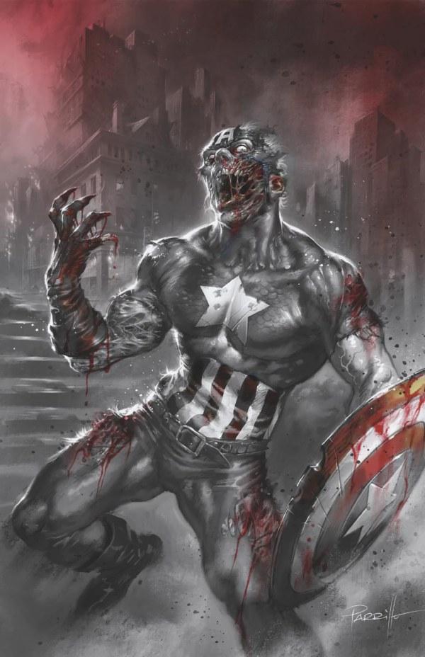 Marvel Zombies: Black, White & Blood [Parrillo Virgin] #2 (2023) Comic Books Marvel Zombies: Black, White & Blood