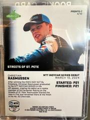 Out Of 10 | Christian Rasmussen Racing Cards 2024 Parkside NTT IndyCar