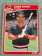 Chris Bando #438 Baseball Cards 1985 Fleer Prices