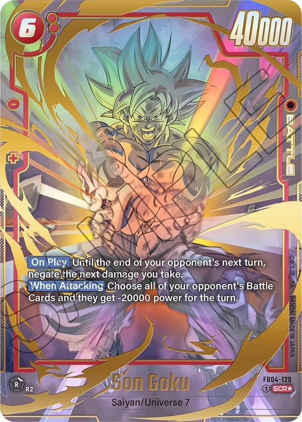 Son Goku - FB04-129 [Alternate Art Holo] FB04-129 Dragon Ball Fusion World Ultra Limit