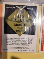 Rear Card | Mickey Mantle [1952 Reprint] Baseball Cards 1996 Topps Mantle Reprint