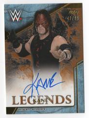 Kane [Bronze] #LA-KE Wrestling Cards 2017 Topps Legends of WWE Autographs Prices