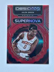 Jalen Green [Red] Basketball Cards 2021 Panini Obsidian Supernova Prices