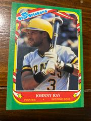 Johnny Ray #97 Baseball Cards 1987 Fleer Star Stickers Prices
