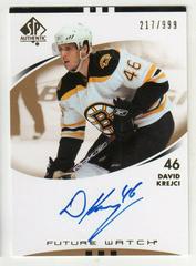 David Krejci [Autograph] Hockey Cards 2007 SP Authentic Prices