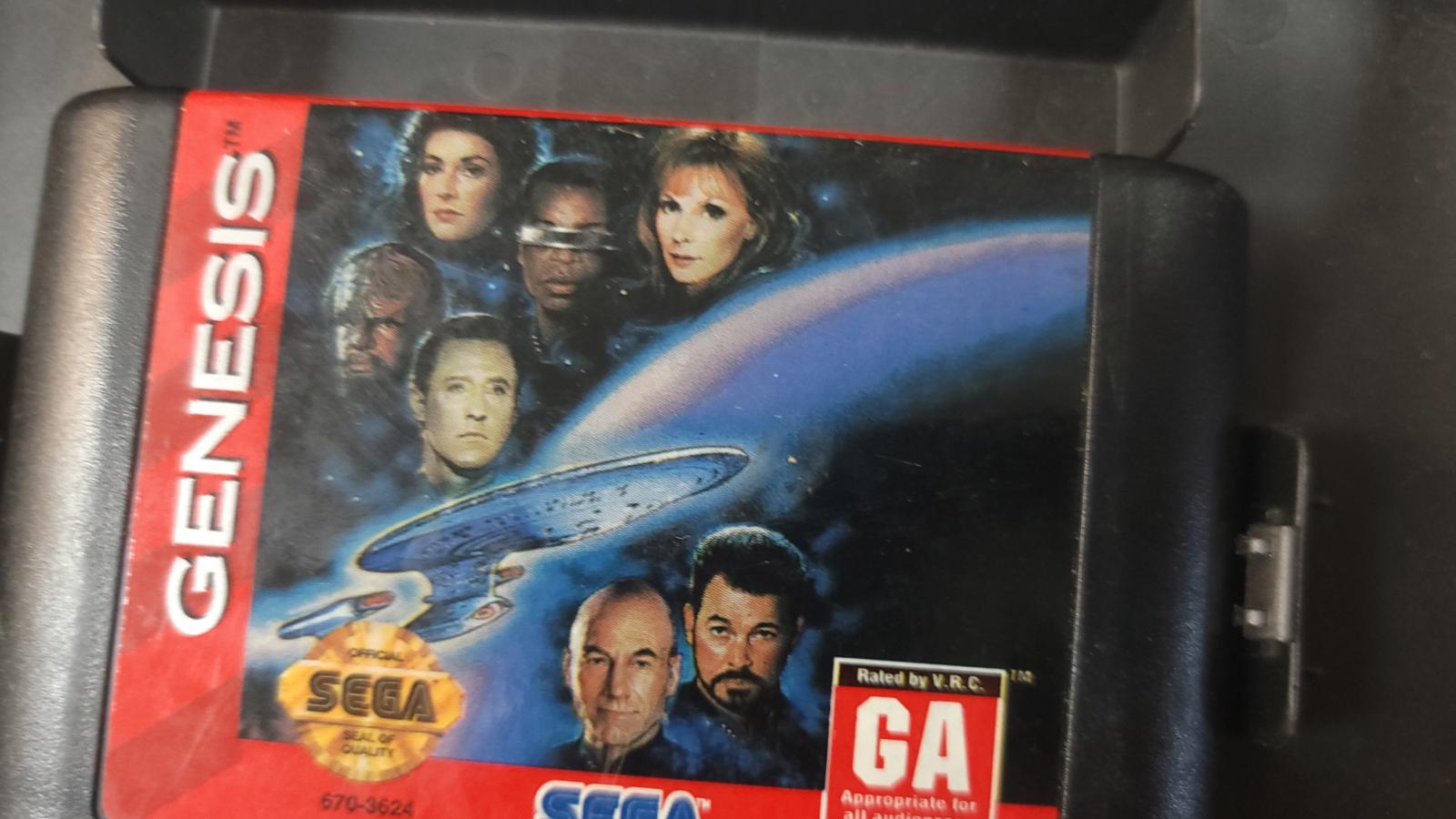 Star Trek Next Generation Echoes From The Past Item Box And Manual Sega Genesis