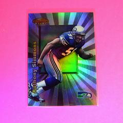 Anthony Simmons [Refractor] #115 Football Cards 1998 Bowman's Best Prices