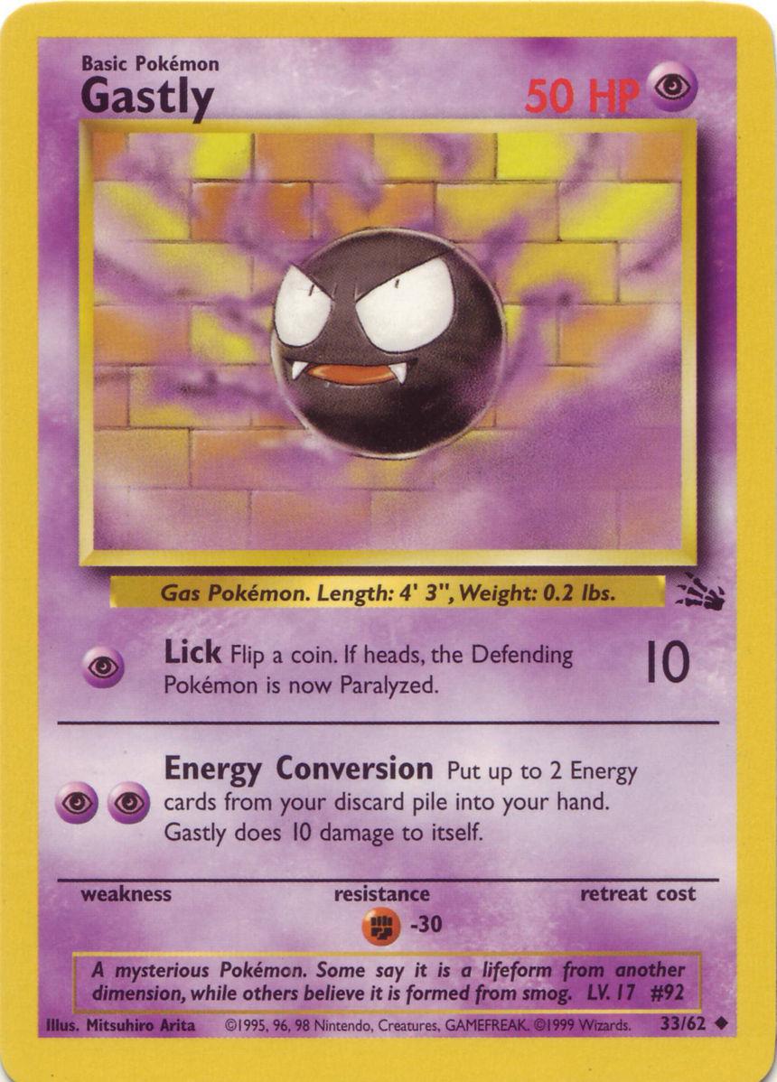 Gastly #33 Pokemon Fossil