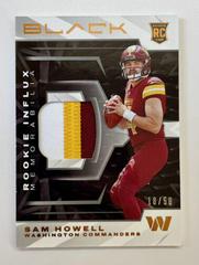 Sam Howell [Copper] Football Cards 2022 Panini Black Rookie Influx Memorabilia Prices