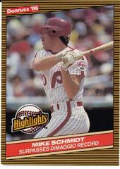 Mike Schmidt #36 Baseball Cards 1986 Donruss Highlights Prices