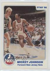 Mickey Johnson #63 Basketball Cards 1985 Star Prices